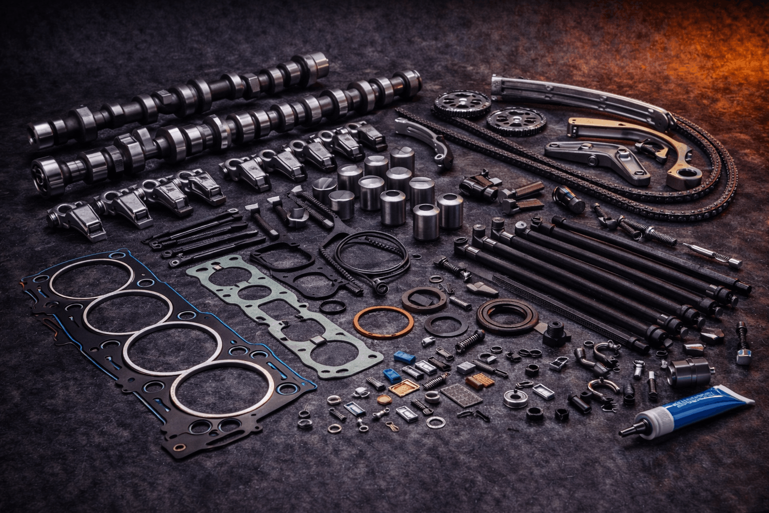 Motordichtungen und Motorteile