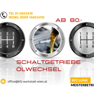Schaltgetriebeölwechsel