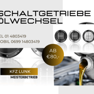Schaltgetriebeölwechsel