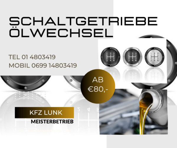 Schaltgetriebeölwechsel
